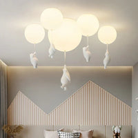 Lámpara de techo infantil con oso y globo - CloudBear