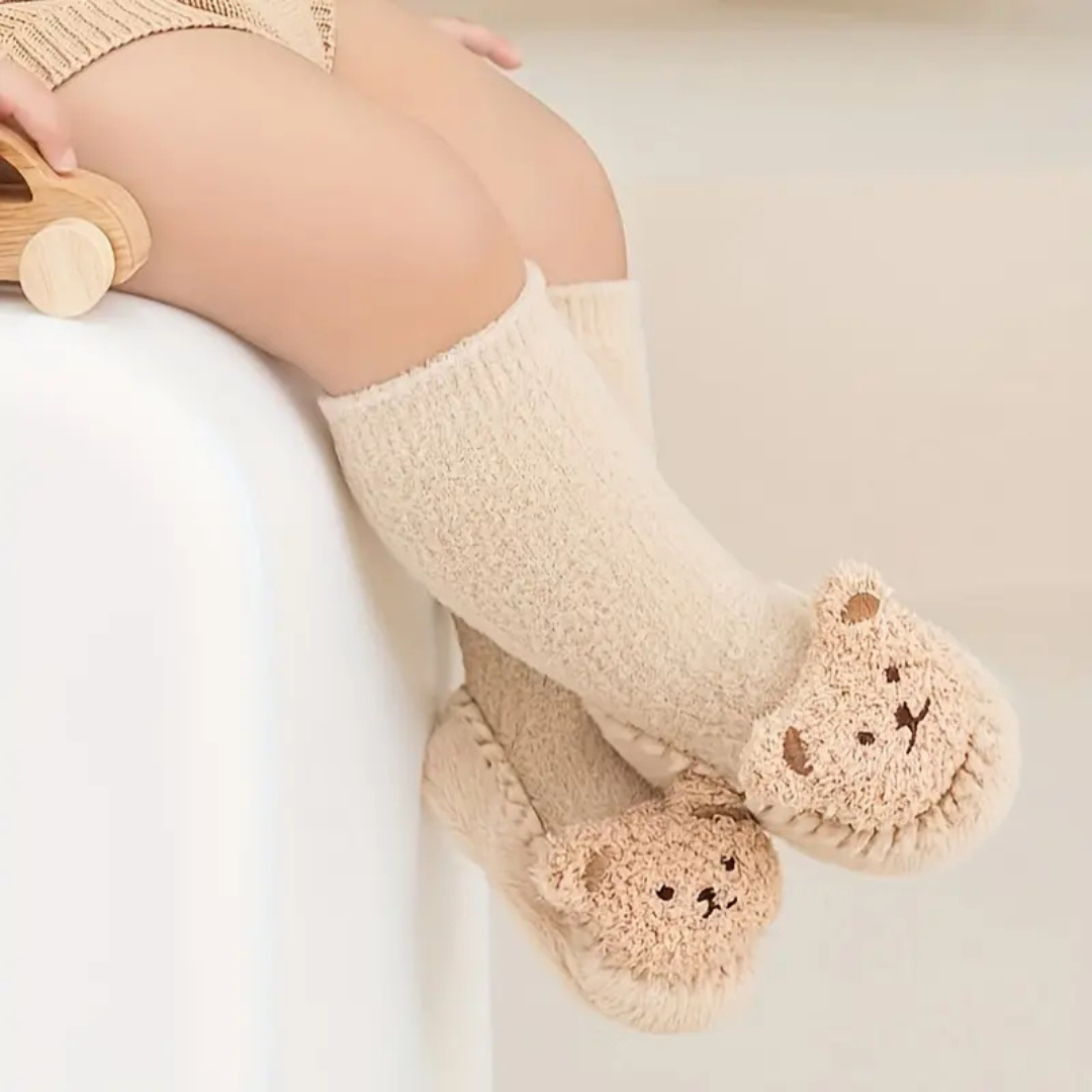 Children's Slippers Socks with Bears – CozyBear