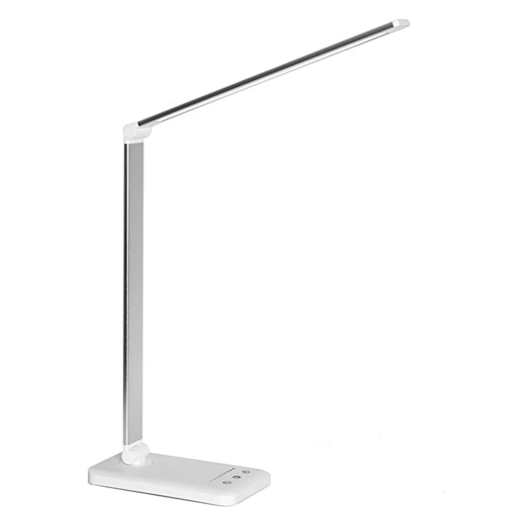 Moderne justerbar LED-skrivebordslampe med USB-opladningsport - BrightEase