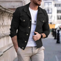 Herre denimjakke med slim-fit passform – Milano