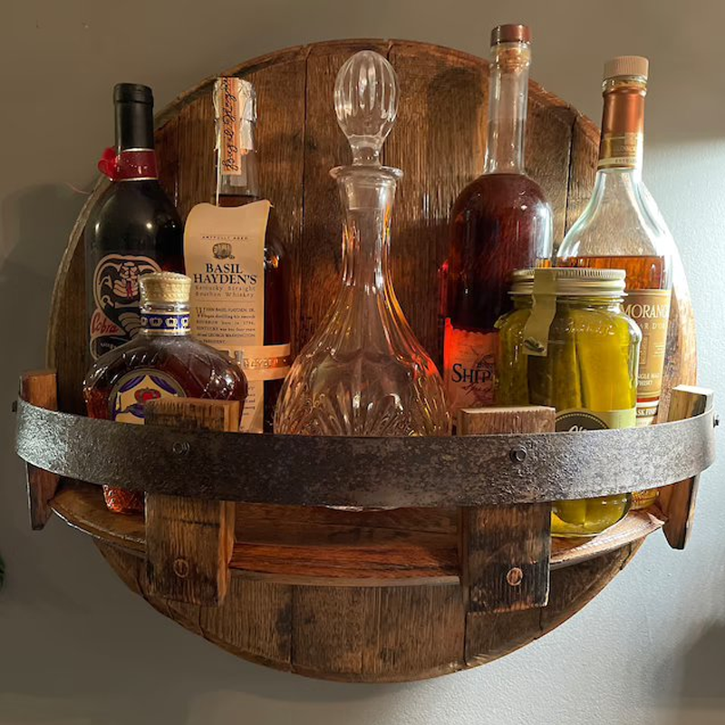 Bourbon Whiskey Barrel Rack made of Oak Wood – Oakspire