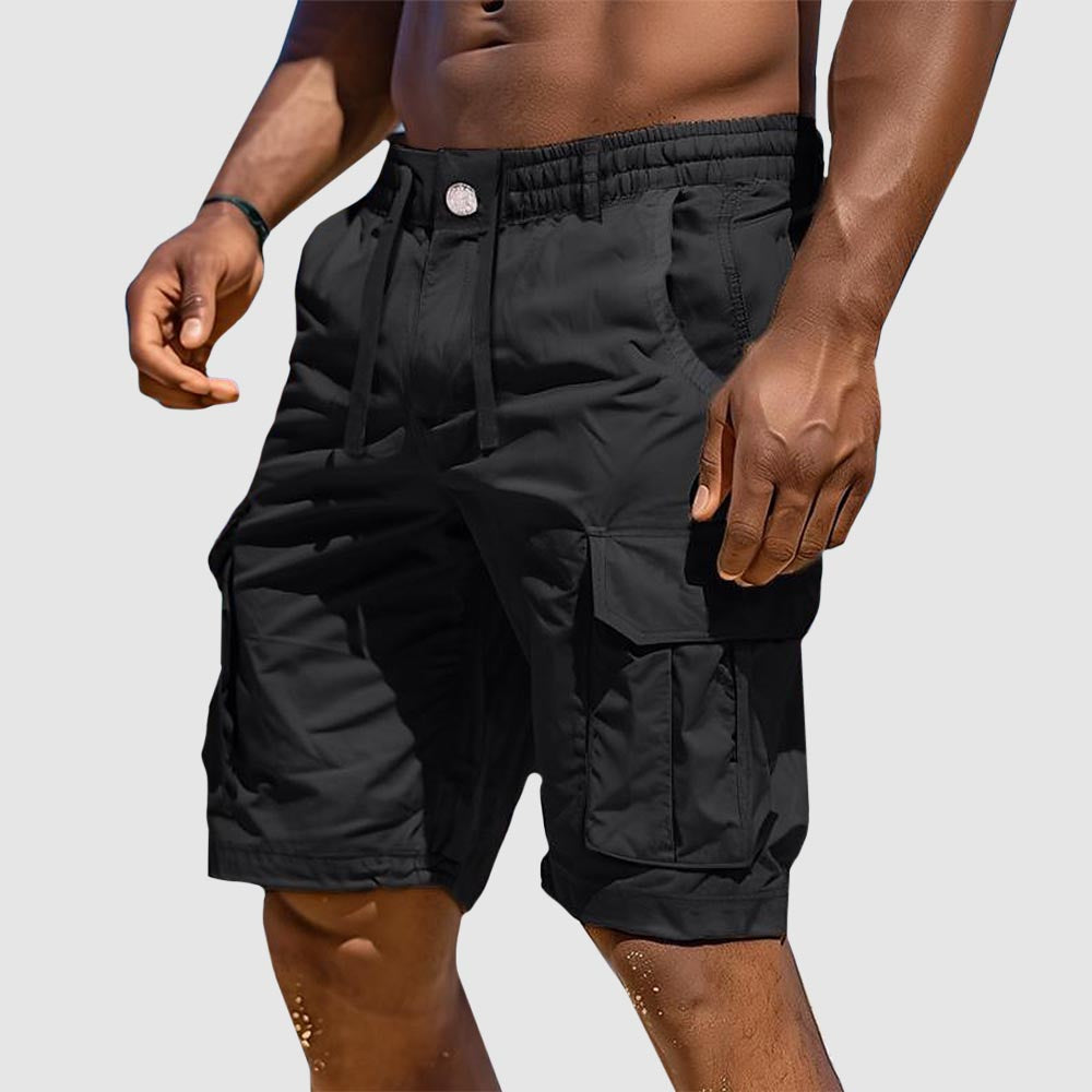 Sommerlige herre cargoshorts i bomullsblanding – Rafael