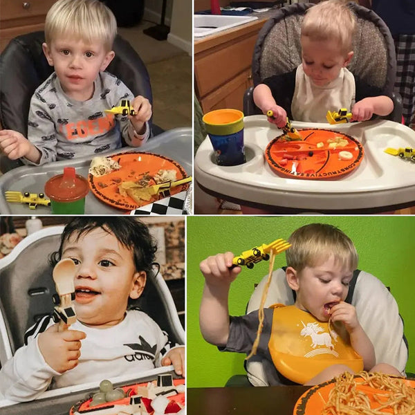 Bulldozer Children's Cutlery Set - ConstructoFork