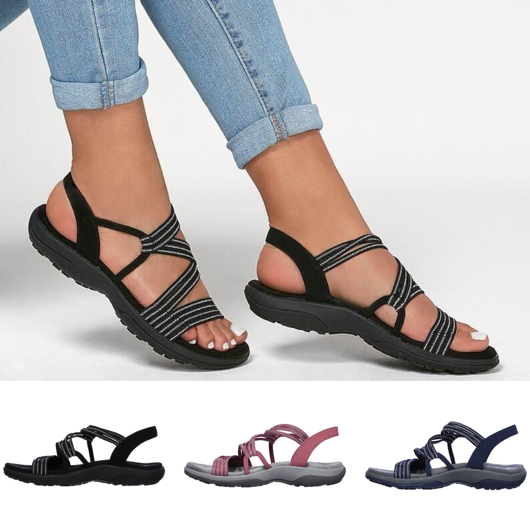 Orthopedic Women's Sandals with Adjustable Straps – Elvira