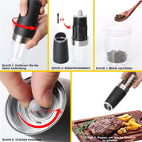 Electric Gravity Induction Pepper Mill with LED Light – Gravina
