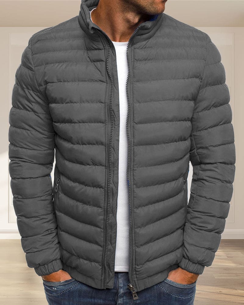 Solid Color Ethan Jacket with Zipper