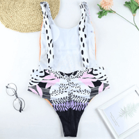 Stylish One-Piece Swimsuit with Animal Print for Women - WildWelle