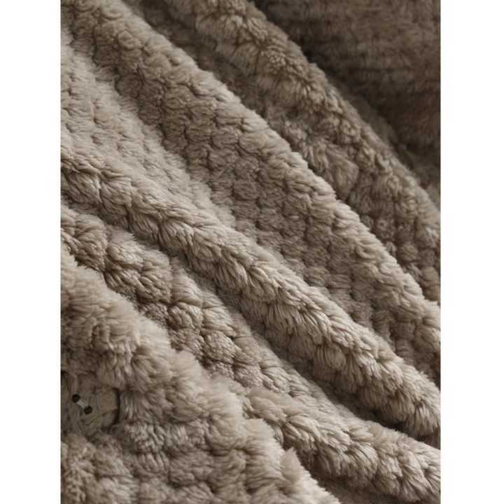 Trendy Cut Fleece Jacket with Hood - FleeceLux