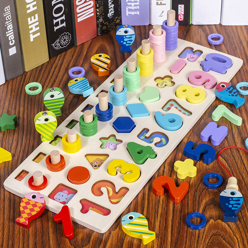 Montessori Toddler Play Board - Wooden Play Safari
