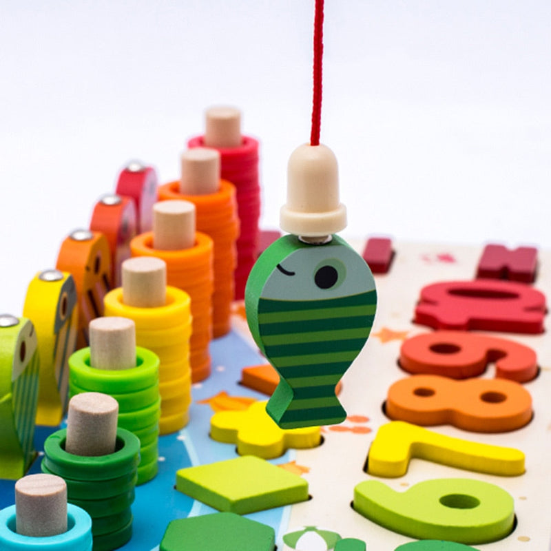 Montessori Toddler Play Board - Wooden Play Safari