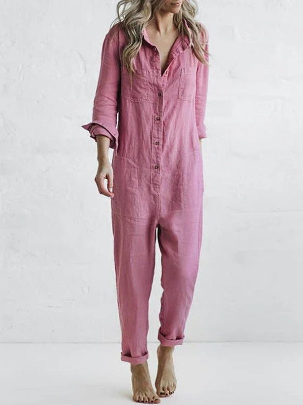 Casual jumpsuit – Liv | 100% bomuld, med praktiske lommer
