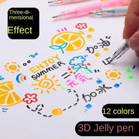 Set de bolígrafos de gel de colores para diseños creativos en 3D – Set ArtPen 3D