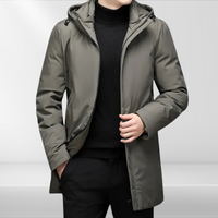 Classic men's hooded jacket with duck down filling – Matteo
