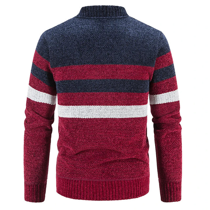 Men's Striped Autumn Sweater – Tobias