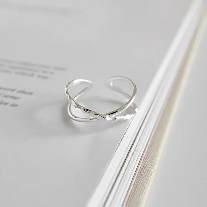 Adjustable Double-Line Ring – Lina