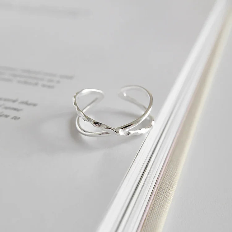 Adjustable Double-Line Ring – Lina