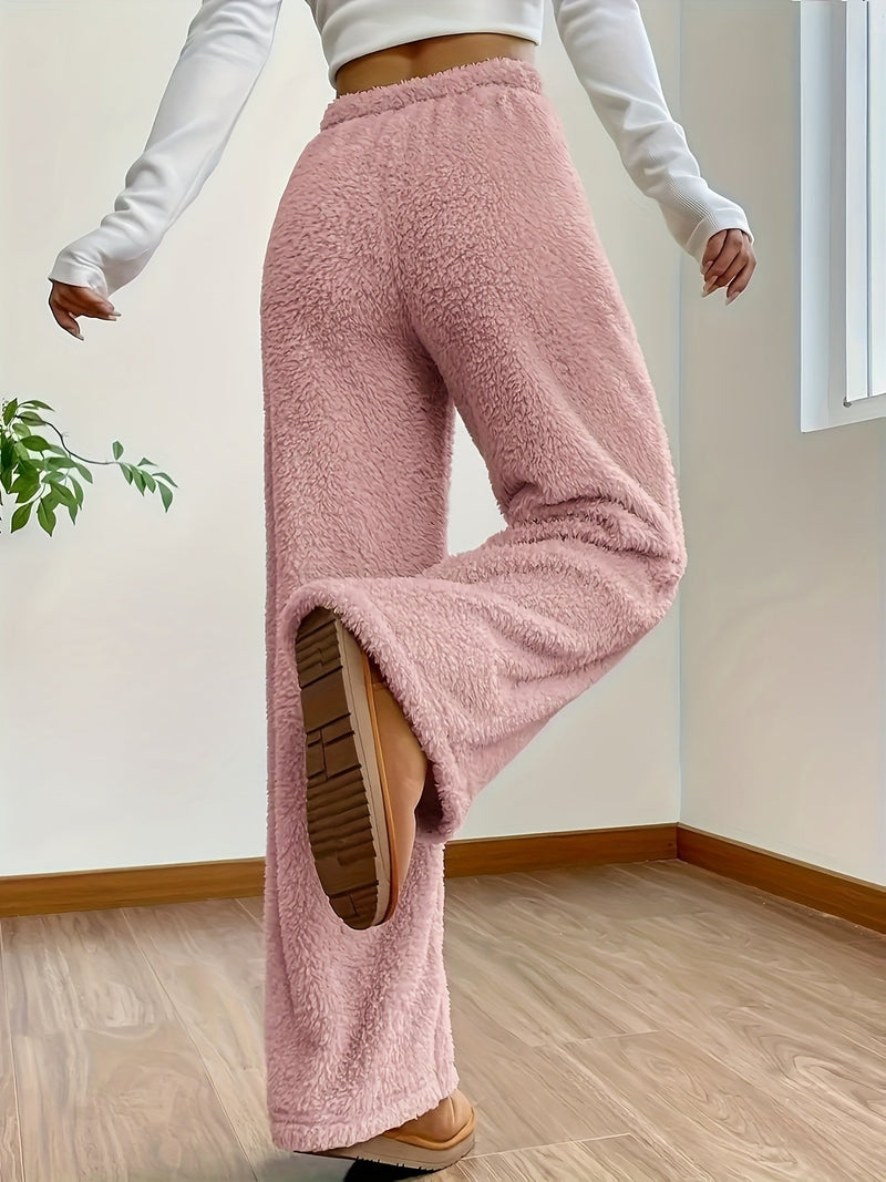 Myk Teddy Sherpa Loungebukse for damer – Noémie