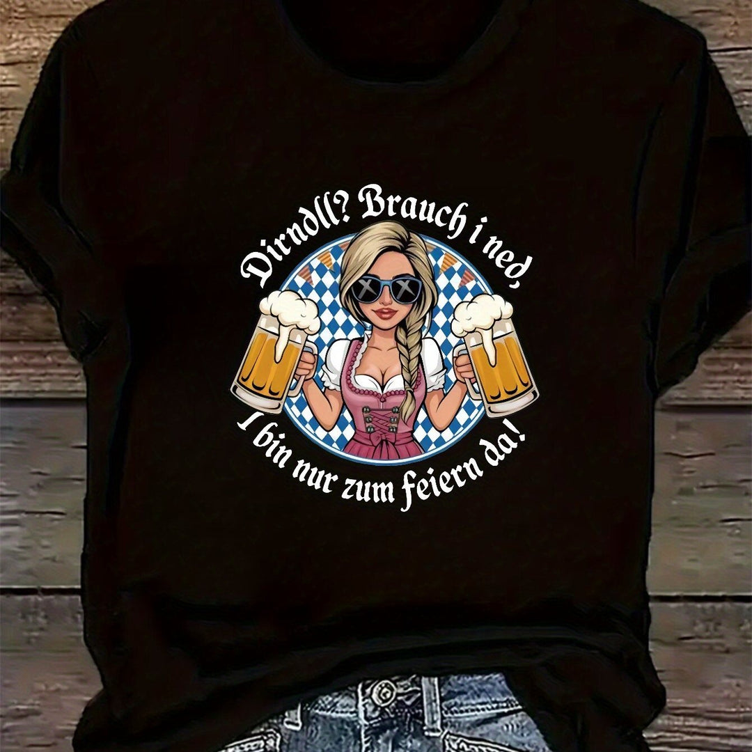 Women's Plus Size Short Sleeve T-Shirt – Liesl Oktoberfest 2025