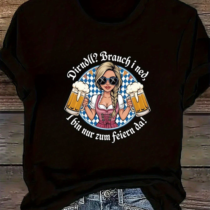 Women's Plus Size Short Sleeve T-Shirt – Liesl Oktoberfest 2025