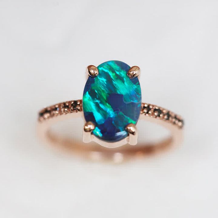 Sapphire and Opal Ring Set (3-piece) – Isabella