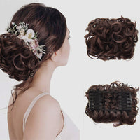 Curly Bun Hair Extension – FluffyFix