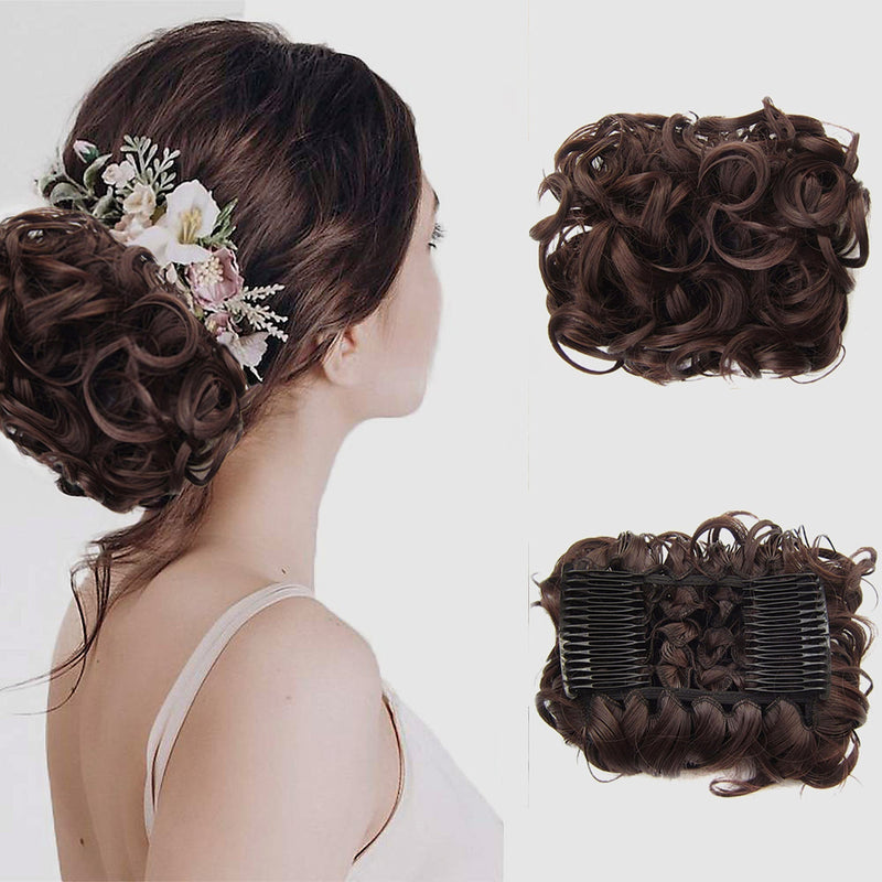 Curly Bun Hair Extension – FluffyFix