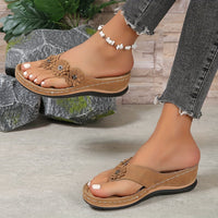 Komfortable brune damesandaler - Elara