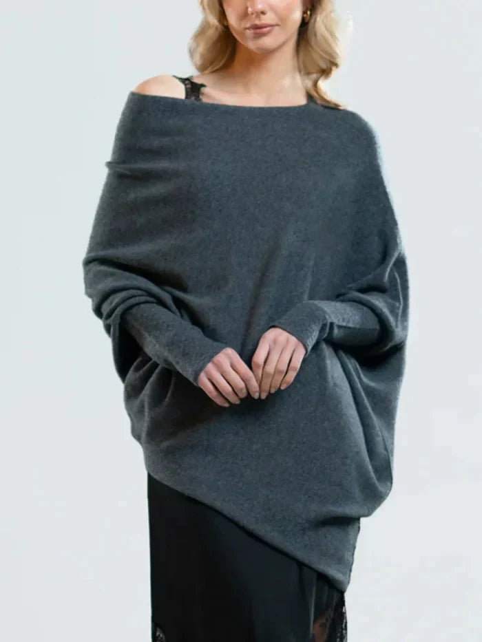 Asymmetrical Oversized Women's Sweater – Sophia