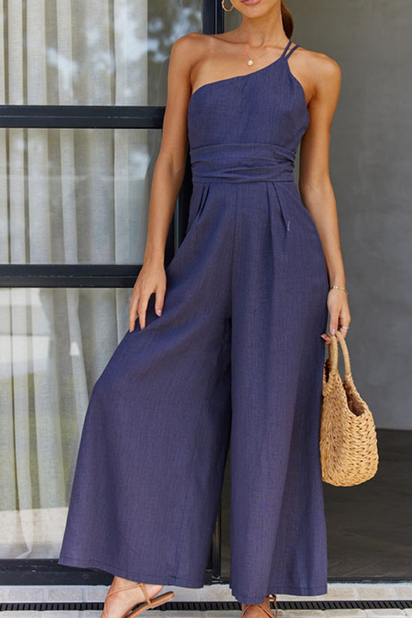 Sleeveless Women's Jumpsuit with Loose Fit – Mireille