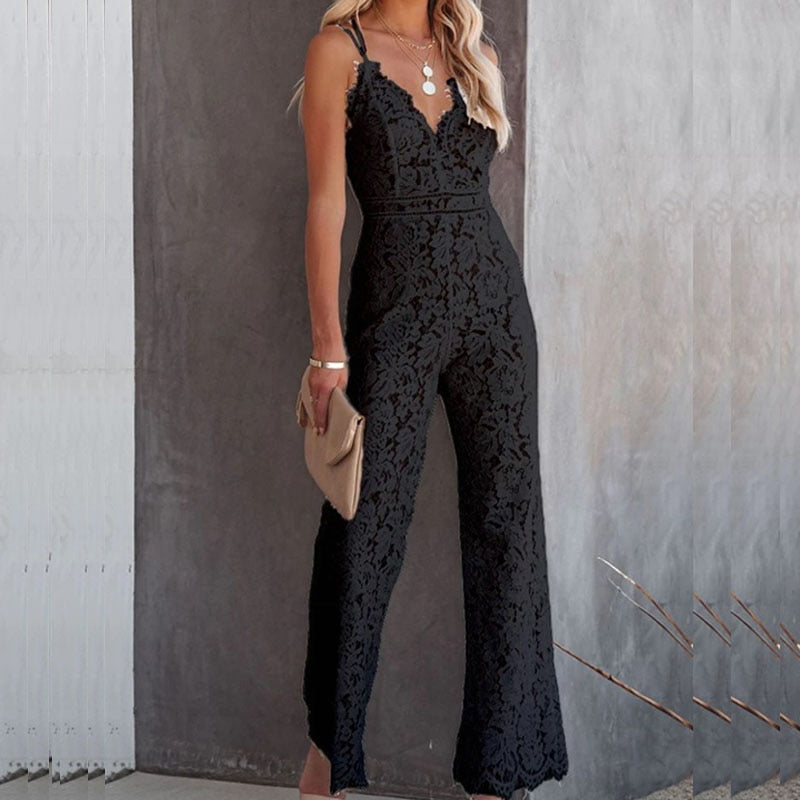 Luftiger & Modischer Damen Ibiza Jumpsuit mit Hoher Taille – Amira