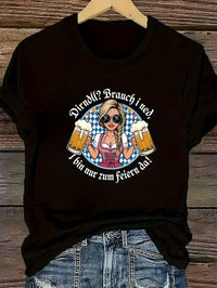 Women's Plus Size Short Sleeve T-Shirt – Liesl Oktoberfest 2025