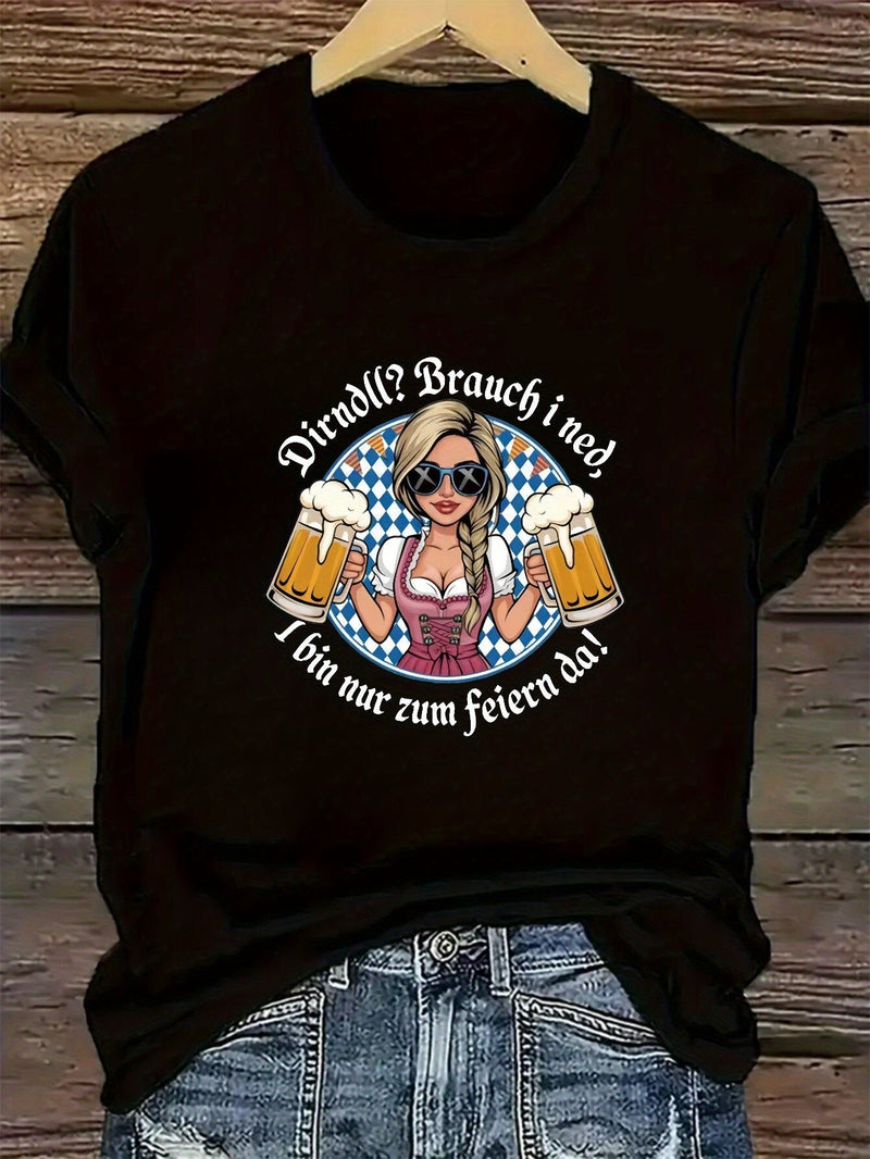 Women's Plus Size Short Sleeve T-Shirt – Liesl Oktoberfest 2025