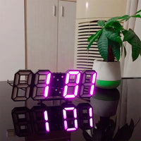 3D LED Wall Clock with Dimmable Light – Timora