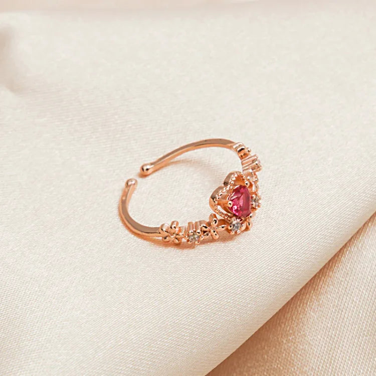 Red Crystal Love Ring – Scarlett