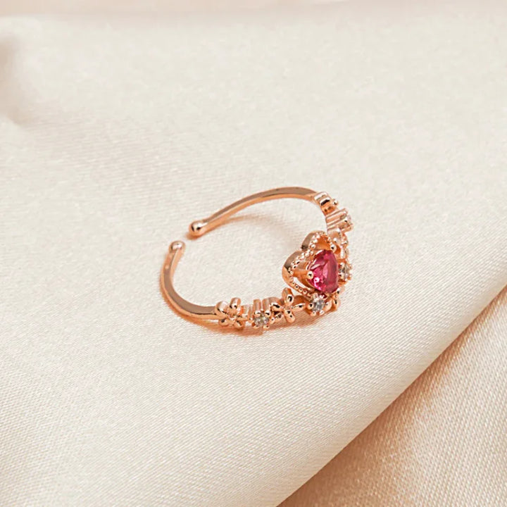 Red Crystal Love Ring – Scarlett
