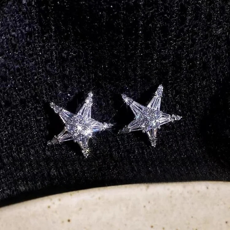 Zirkonia-stjerne-øreringe/ear cuff – Lyric