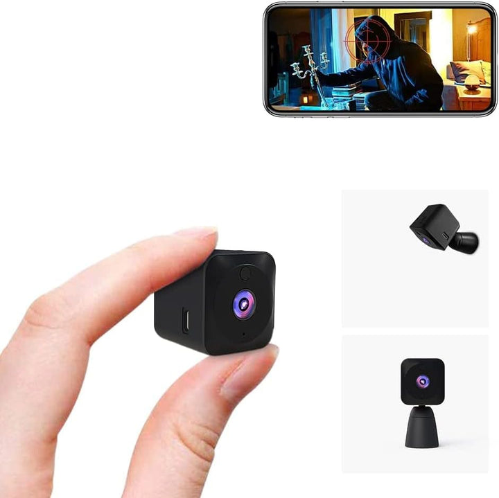 Mini-sikkerhedskamera 4K WiFi Skjult indendørs kamera med nattsyn