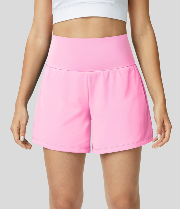 Breathable & Quick-Drying High-Waist Fitness Shorts for Women – Mirabella