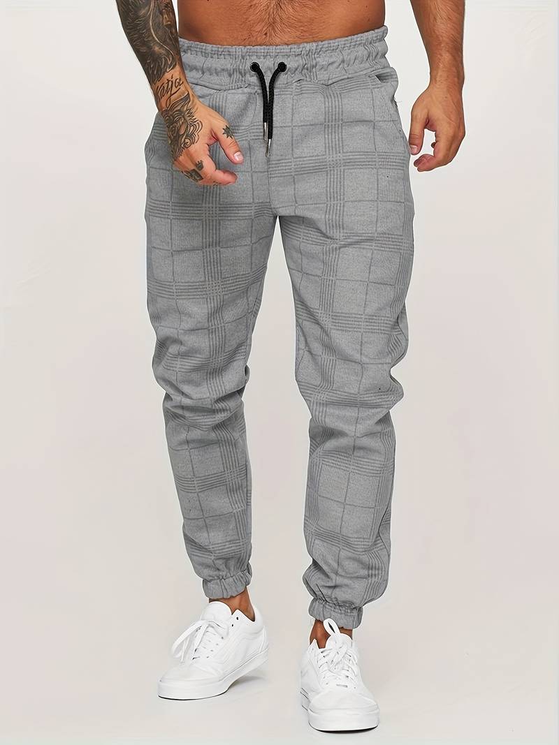 Checked Men's Jogging Pants – Elian Autumn Edition
