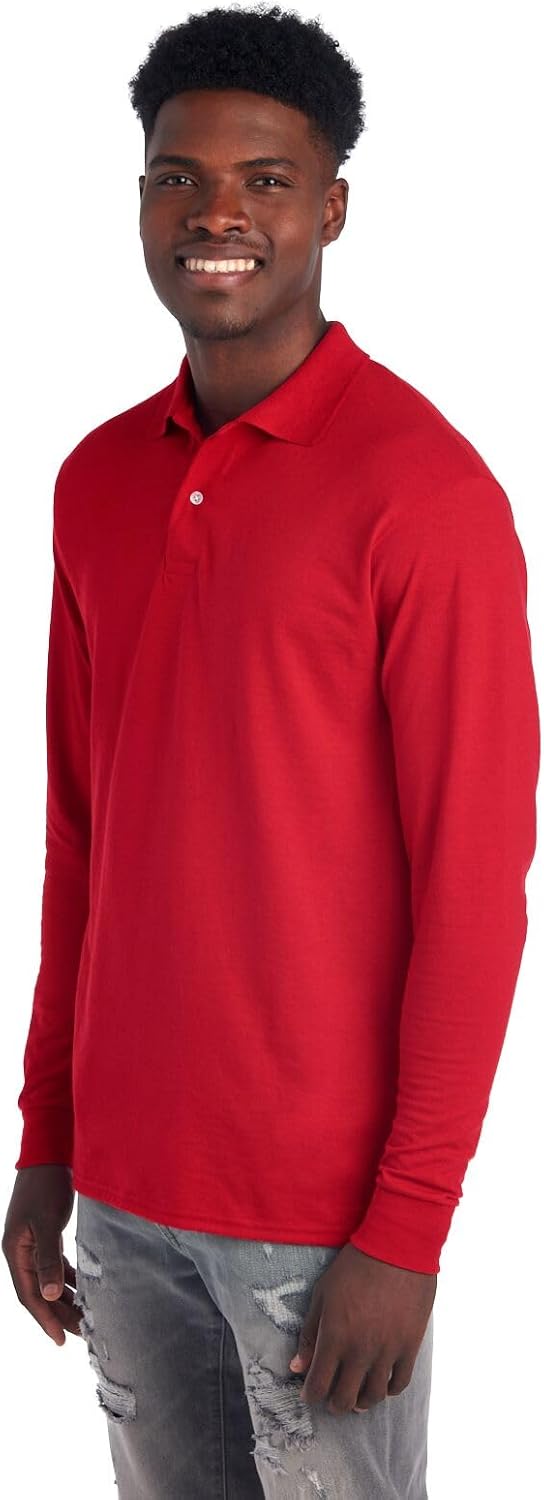 Men's Long Sleeve Polo - Mark