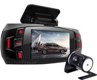 Dual Camera Dash Cam 2,7" LCD mit 170° Weitwinkel und Rückansicht