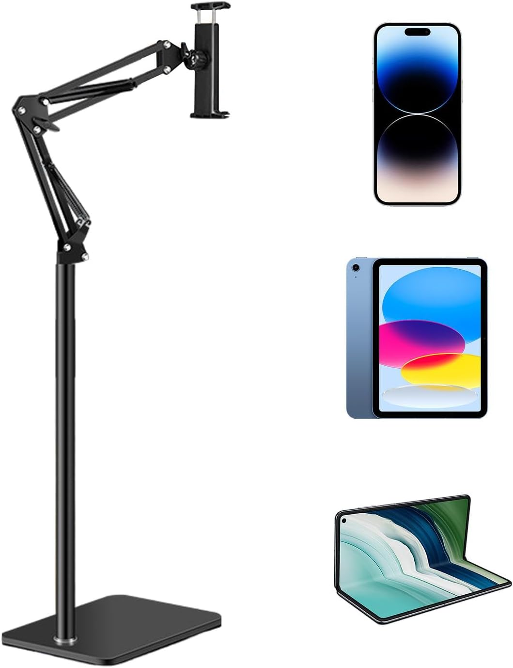 Adjustable 360° Mobile Phone and Tablet Stand for Floor – Movira
