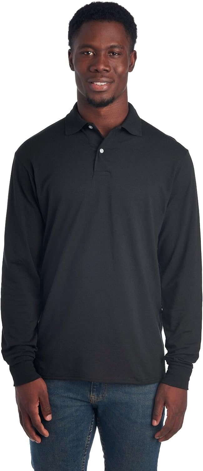 Men's Long Sleeve Polo - Mark