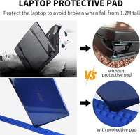 Water-repellent travel laptop backpack with USB charging port