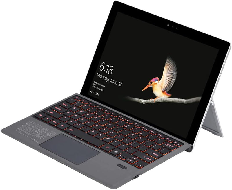 Trådløst Bluetooth-tastatur med baggrundsbelysning og touchpad til Surface Pro – Nexora