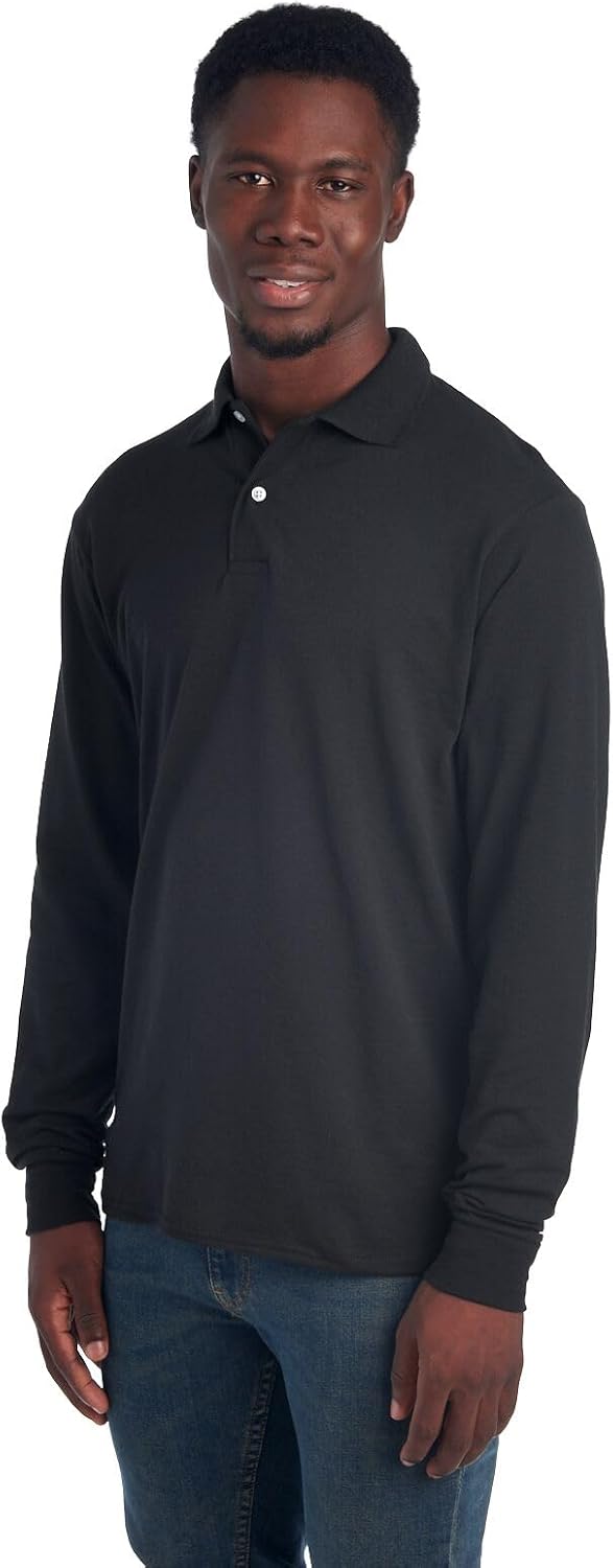 Men's Long Sleeve Polo - Mark