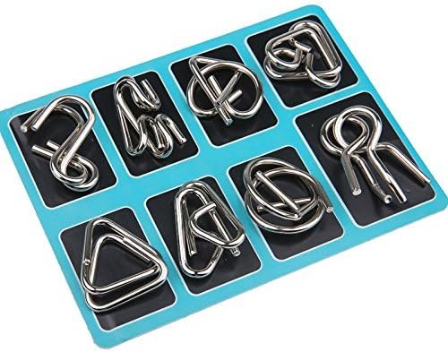 Set aus Metall-Puzzleringen – BrainTwist