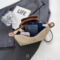 Dame Crossbody-veske – Liten quiltet PU-lær reisehåndveske