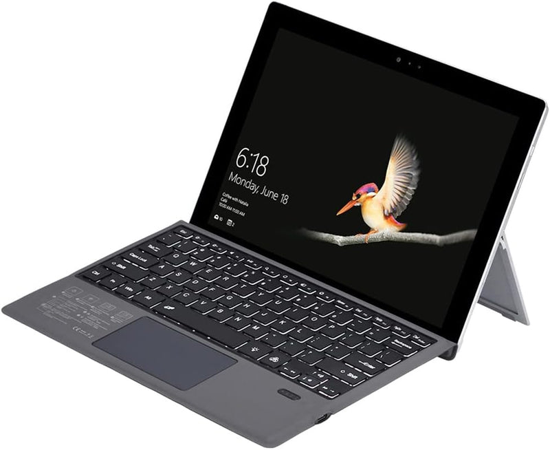 Trådløst Bluetooth-tastatur med baggrundsbelysning og touchpad til Surface Pro – Nexora