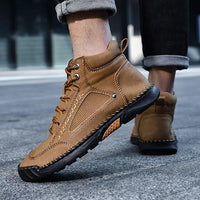 Handcrafted Waterproof Orthopedic Boots for Men – Arch Support and Non-Slip Soles – Renvar